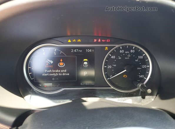 3N1CP5CV5LL527538 2020 NISSAN KICKS Maroon Vista del cuadro de instrumentos