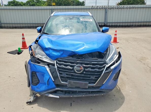 3N1CP5CV5ML493232 2021 NISSAN KICKS Blue წინა ხედი