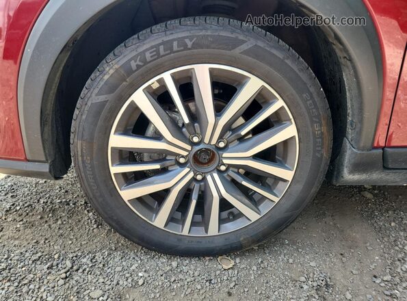 3N1CP5CVXRL558180 2024 NISSAN KICKS Red Widok naklejki z numerem VIN