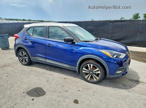 3N1CP5DV1LL498411 2020 NISSAN KICKS Синий Передняя правая четверть