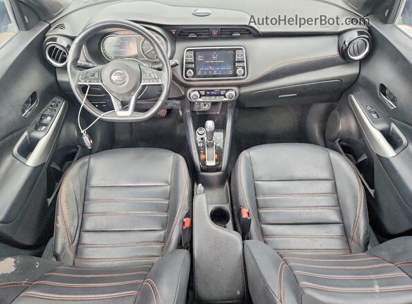 3N1CP5DV1LL498411 2020 NISSAN KICKS Синий Вид панели приборов