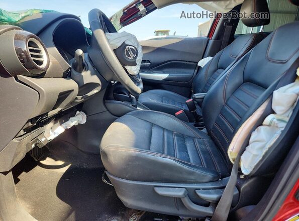 3N1CP5DV2LL562813 2020 NISSAN KICKS Red Widok wnętrza z przodu