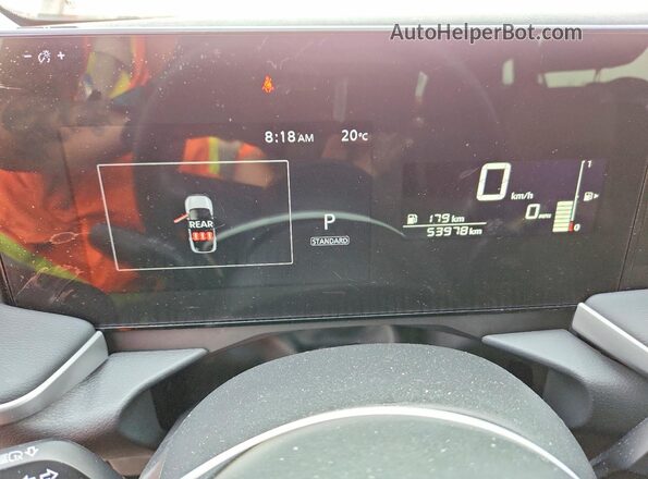 3N8AP6BB1SL361278 2025 NISSAN KICKS White Vista del cuadro de instrumentos