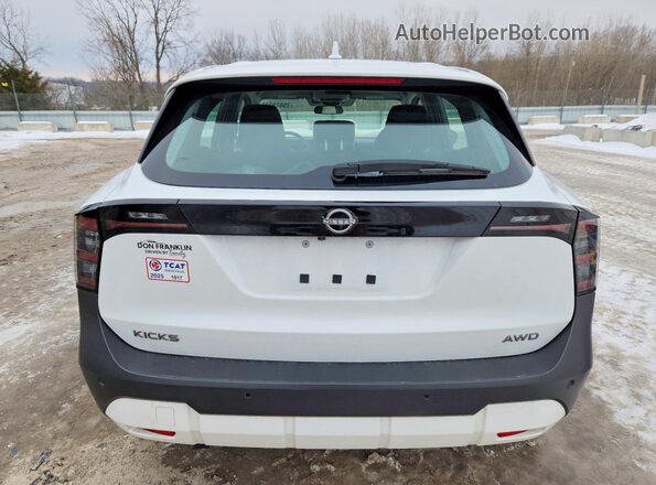 3N8AP6BB8SL380328 2025 NISSAN KICKS White Vista trasera