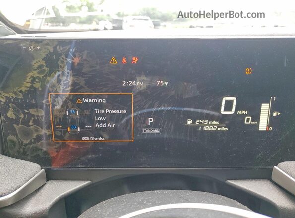 3N8AP6CB1SL372022 2025 NISSAN KICKS White Vista del cuadro de instrumentos