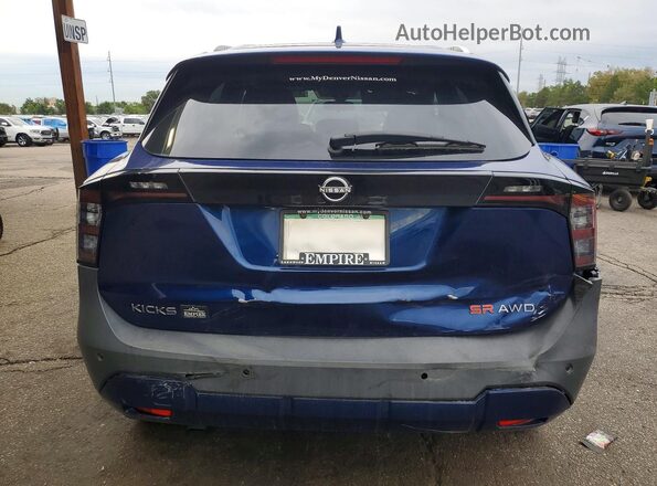 3N8AP6DB4SL320575 2025 NISSAN KICKS Blue Widok z tyłu