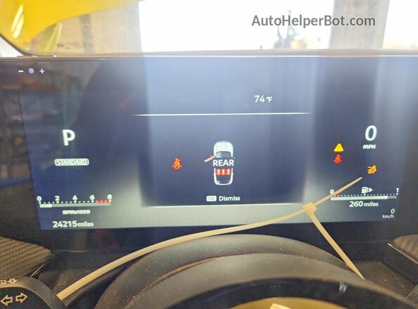 3N8AP6DB8SL318134 2025 NISSAN KICKS Желтый Вид щитка приборов