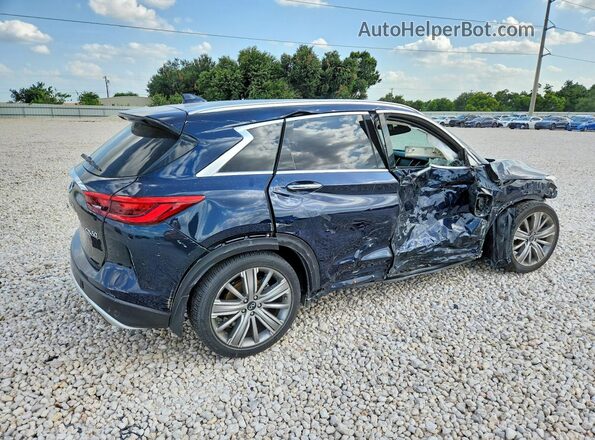 3PCAJ5CA6MF122002 2021 INFINITI QX50 Blue Rear right