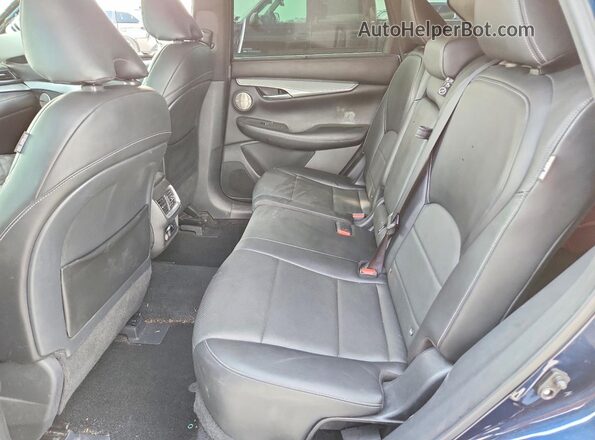 3PCAJ5CA6MF122002 2021 INFINITI QX50 Blue Rear seats view