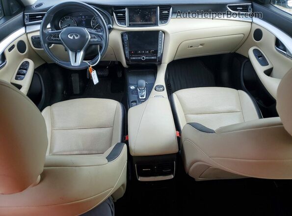 3PCAJ5CB6MF116080 2021 INFINITI QX50 White Dashboard view