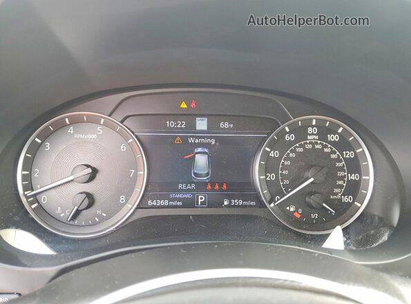 3PCAJ5CB6MF116080 2021 INFINITI QX50 White Instrument cluster view