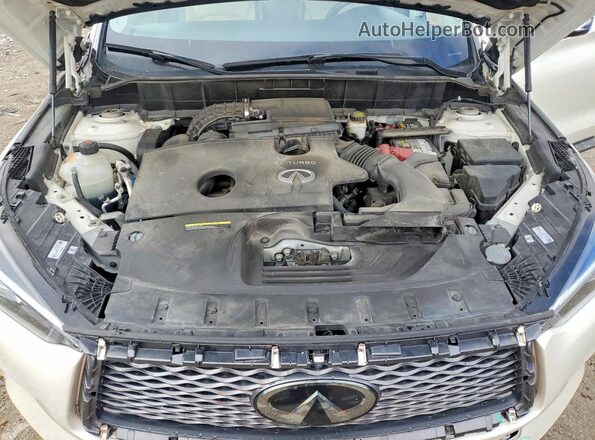 3PCAJ5CB6MF116080 2021 INFINITI QX50 White Engine compartment view