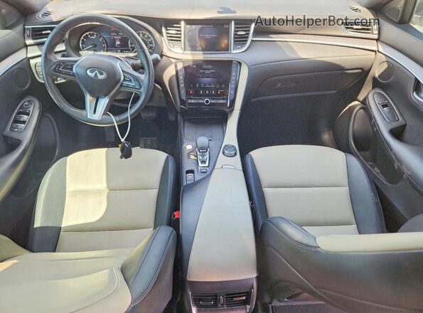 3PCAJ5J3XNF105872 2022 INFINITI QX55 White Widok deski rozdzielczej