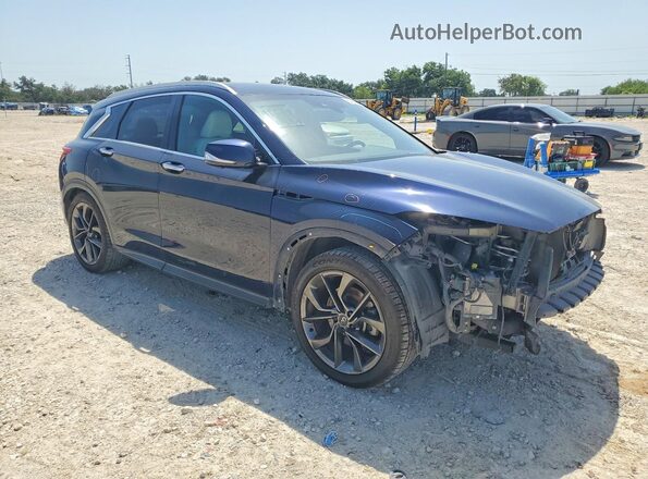 3PCAJ5M11KF108973 2019 INFINITI QX50 Blue წინა მარჯვენა
