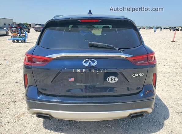 3PCAJ5M11KF108973 2019 INFINITI QX50 Blue უკანა ხედი