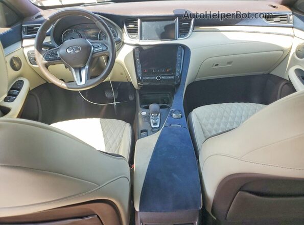 3PCAJ5M11KF108973 2019 INFINITI QX50 Blue წინა პანელის ხედი