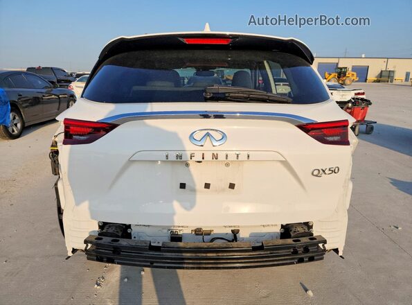 3PCAJ5M12LF107882 2020 INFINITI QX50 White უკანა ხედი