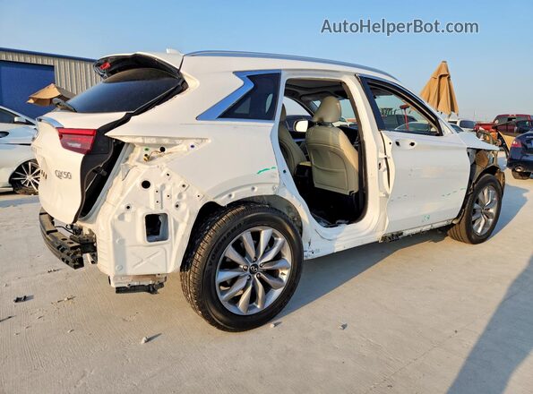 3PCAJ5M12LF107882 2020 INFINITI QX50 White უკანა მარჯვენა