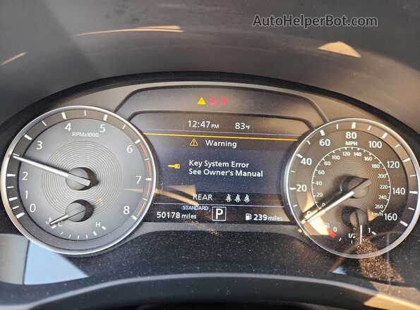 3PCAJ5M12LF107882 2020 INFINITI QX50 White ხელსაწყოთა პანელის ხედი