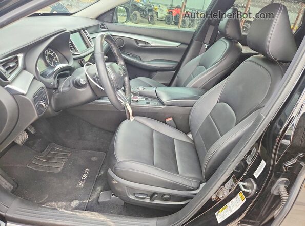 3PCAJ5M16LF109506 2020 INFINITI QX50 Black წინა სალონის ხედი