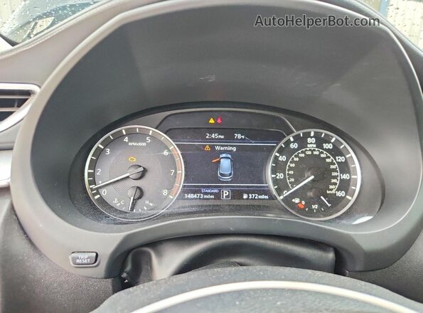 3PCAJ5M16LF109506 2020 INFINITI QX50 Black ხელსაწყოთა პანელის ხედი