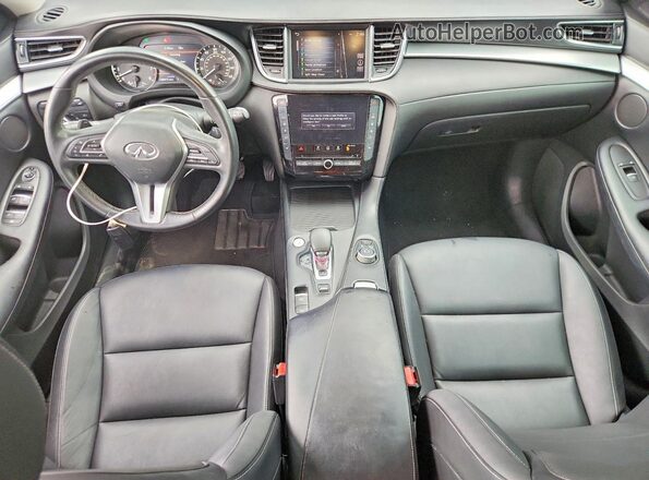 3PCAJ5M16LF109506 2020 INFINITI QX50 Black წინა პანელის ხედი