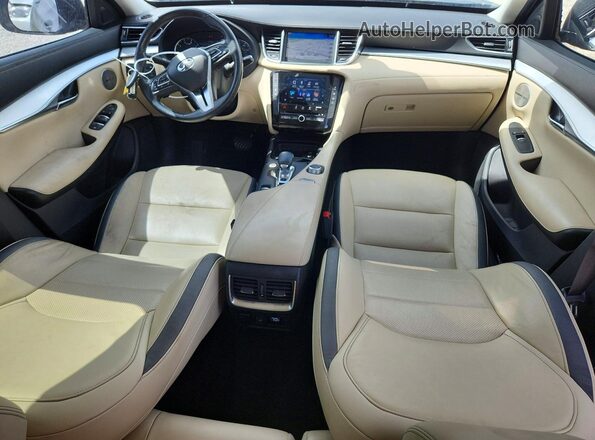 3PCAJ5M17KF111196 2019 INFINITI QX50 Blue წინა პანელის ხედი