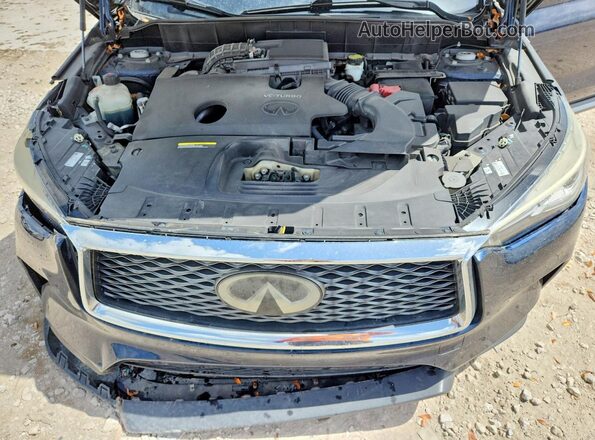 3PCAJ5M17KF111196 2019 INFINITI QX50 Blue ძრავის განყოფილების ხედი