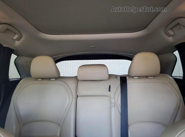 3PCAJ5M1XKF108860 2019 INFINITI QX50 Silver Rear seats view
