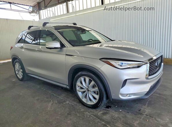 3PCAJ5M1XKF108860 2019 INFINITI QX50 Silver Front right