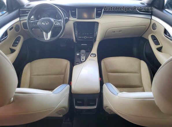 3PCAJ5M1XKF108860 2019 INFINITI QX50 Silver Dashboard view