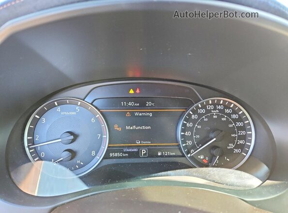 3PCAJ5M33KF126943 2019 INFINITI QX50 Black Вид щитка приладів