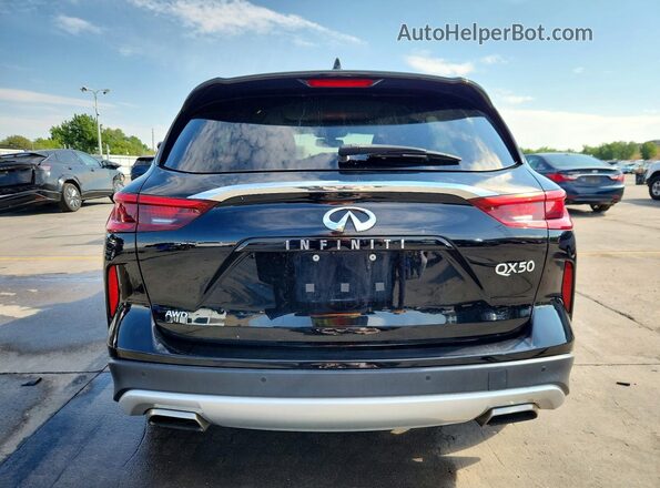 3PCAJ5M34LF111417 2020 INFINITI QX50 Black Вид ззаду