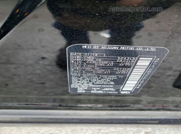 3PCAJ5M36KF101678 2019 INFINITI QX50 Black VIN sticker view