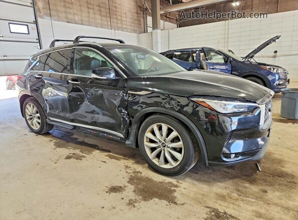 3PCAJ5M39KF122816 2019 INFINITI QX50 Черный Передняя правая четверть
