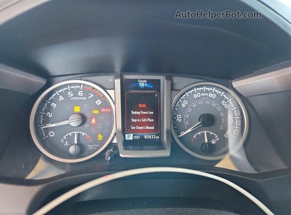 3TMAZ5CN1MM158915 2021 TOYOTA TACOMA White Widok zestawu wskaźników