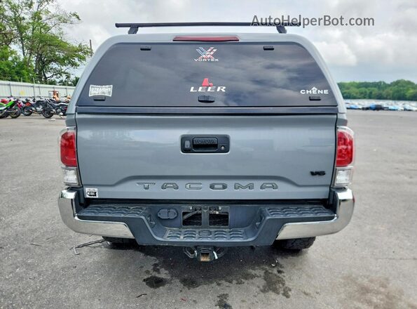3TMCZ5AN0MM380874 2021 TOYOTA TACOMA Gray Rear view