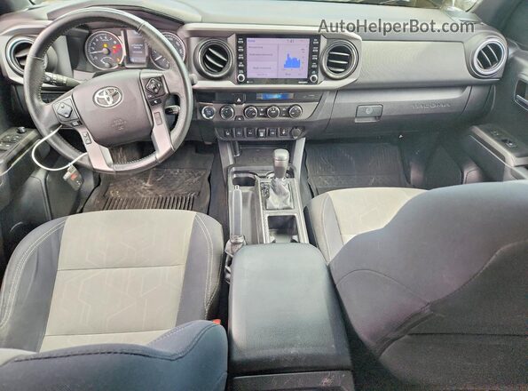 3TMCZ5AN0MM417356 2021 TOYOTA TACOMA Silver Widok deski rozdzielczej