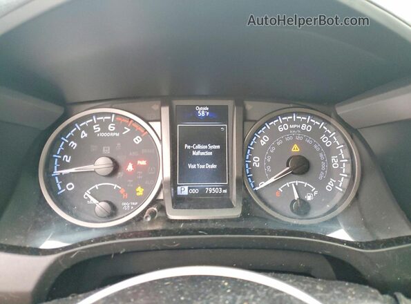 3TMCZ5AN1MM389468 2021 TOYOTA TACOMA Серый Вид щитка приборов