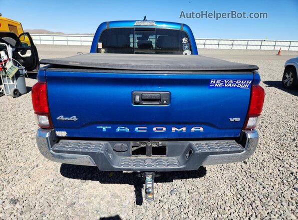 3TMCZ5AN3JM133828 2018 TOYOTA TACOMA Синий Вид сзади