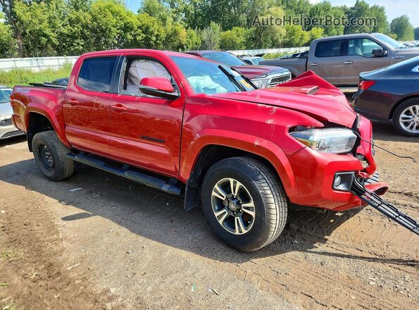 3TMCZ5AN3KM205788 2019 TOYOTA TACOMA Red Przód prawy