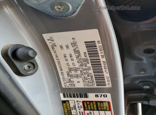3TMCZ5AN3MM408179 2021 TOYOTA TACOMA Gray VIN კოდის სტიკერის ხედი