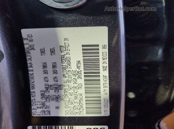 3TMCZ5AN3PM566140 2023 TOYOTA TACOMA Серый Вид подкапотного пространства