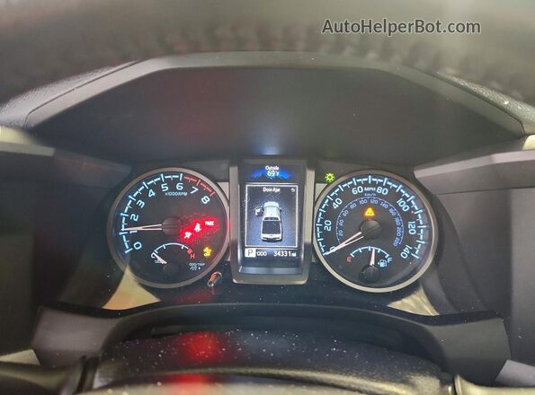 3TMCZ5AN3PM566140 2023 TOYOTA TACOMA Серый Вид щитка приборов