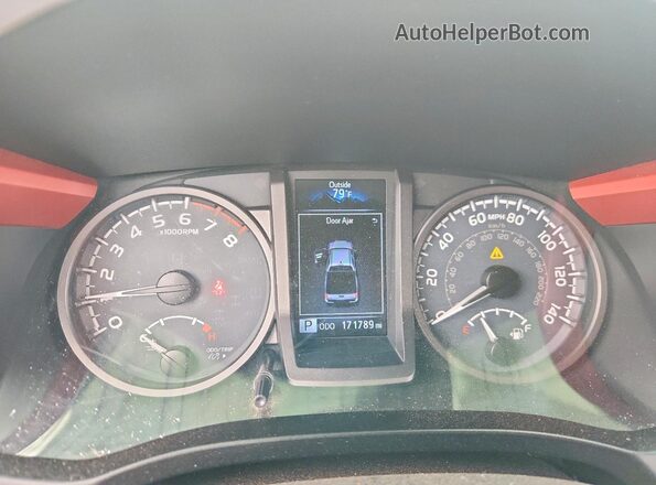 3TMCZ5AN4HM049897 2017 TOYOTA TACOMA Черный Вид щитка приборов