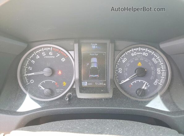3TMCZ5AN4PM651441 2023 TOYOTA TACOMA Серебряный Вид щитка приборов