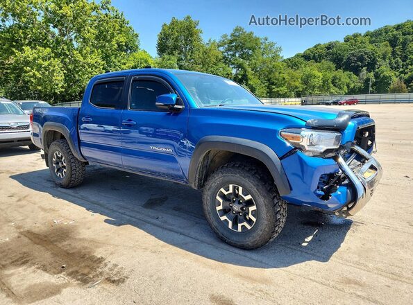 3TMCZ5AN5HM081144 2017 TOYOTA TACOMA Blue Delantero derecho
