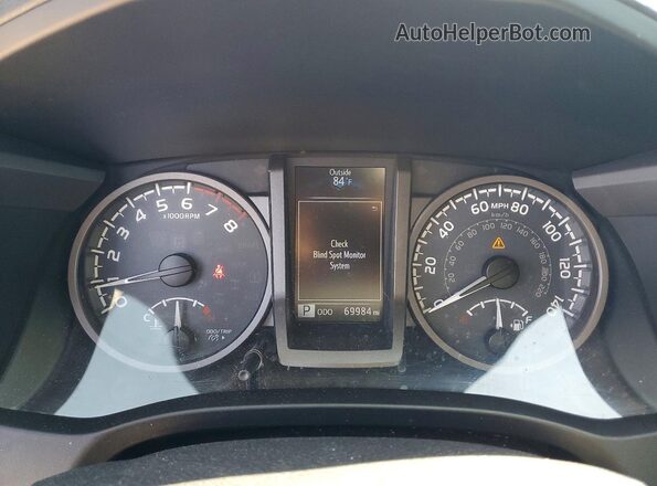 3TMCZ5AN5JM168306 2018 TOYOTA TACOMA Blue Widok zestawu wskaźników