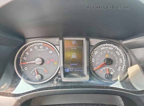 3TMCZ5AN5LM336478 2020 TOYOTA TACOMA Silver Вид щитка приладів