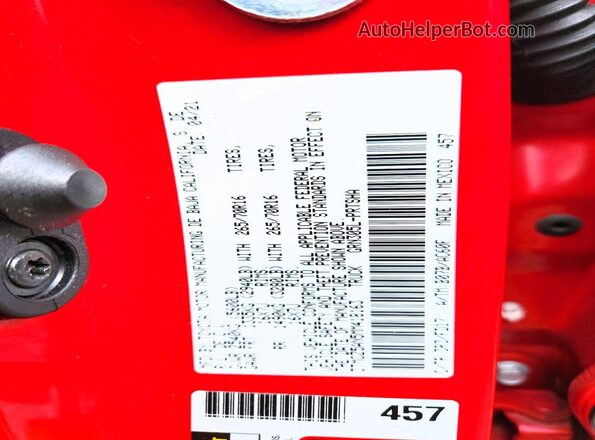 3TMCZ5AN5MM418163 2021 TOYOTA TACOMA Красный Вид подкапотного пространства